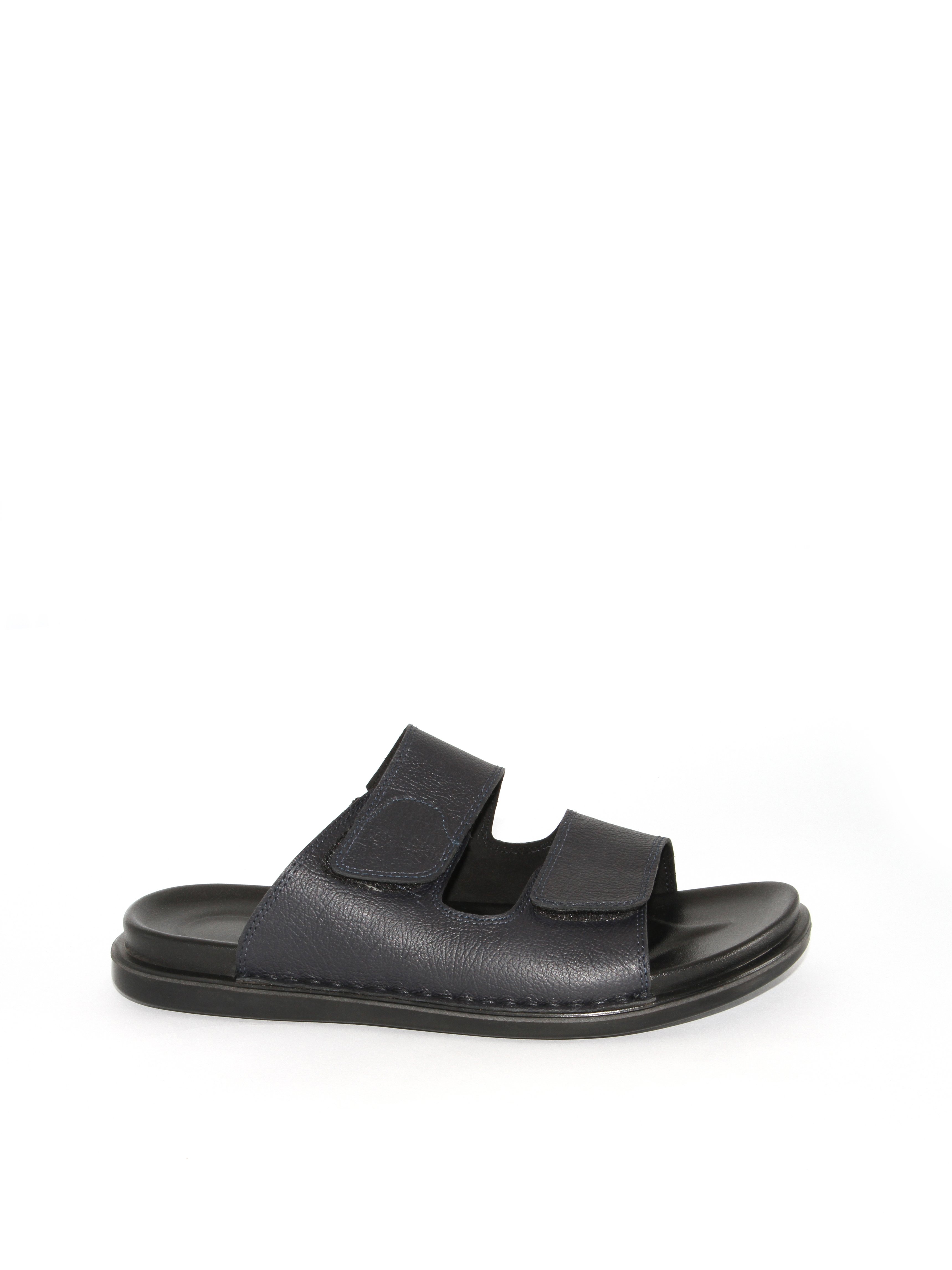 Black Plain Sandals
