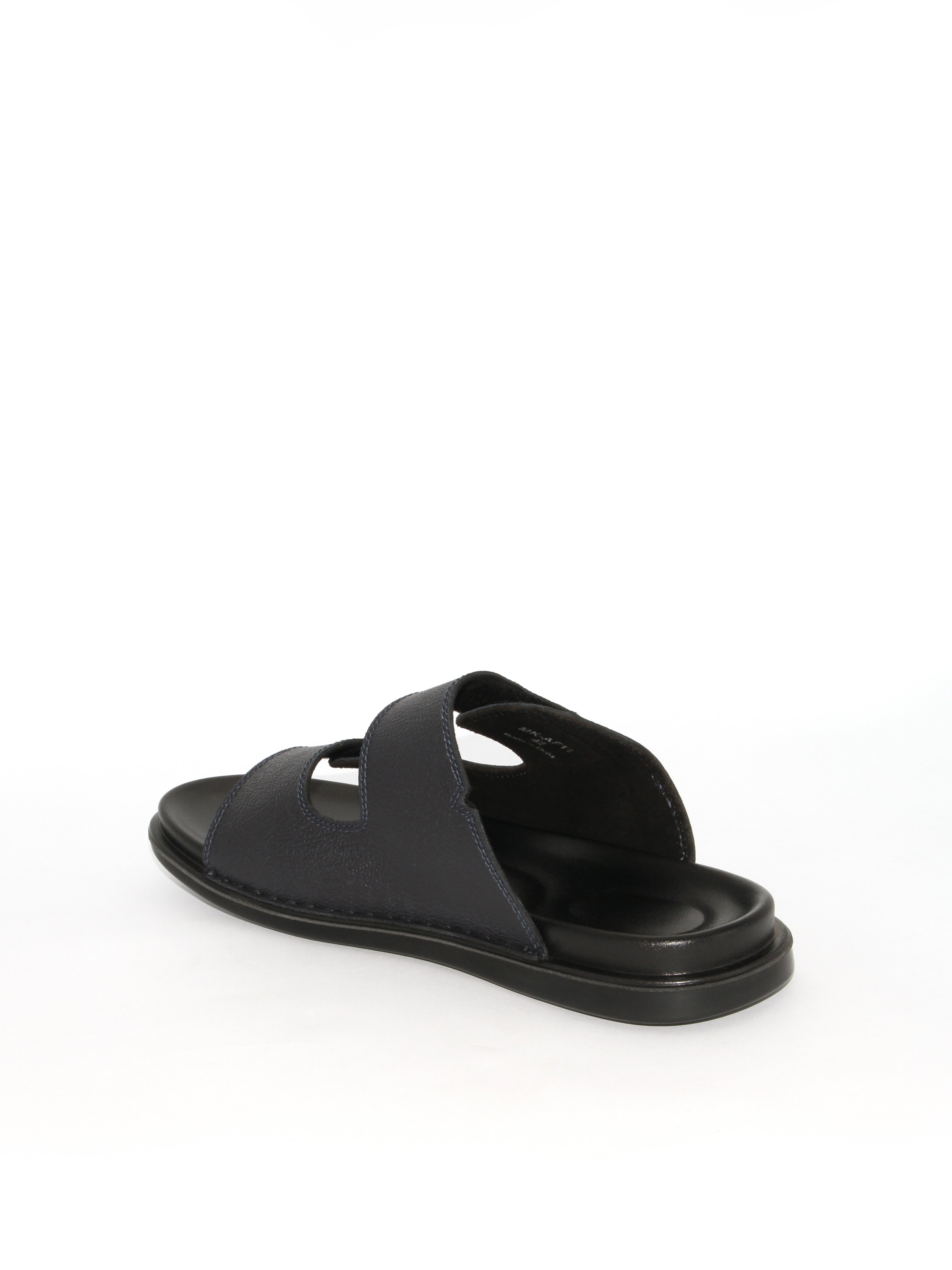 Black Plain Sandals