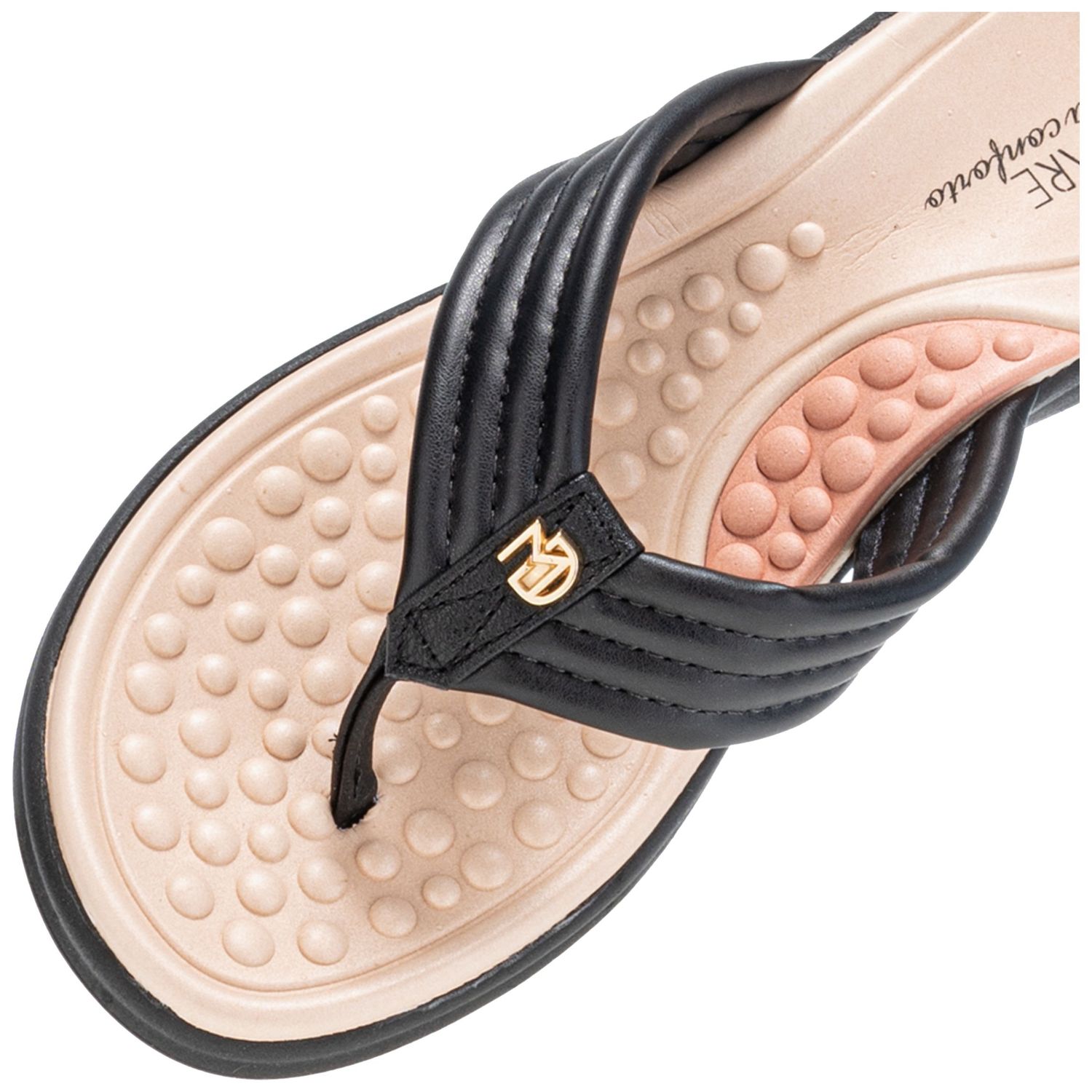 Black Flat Comfort Sandals