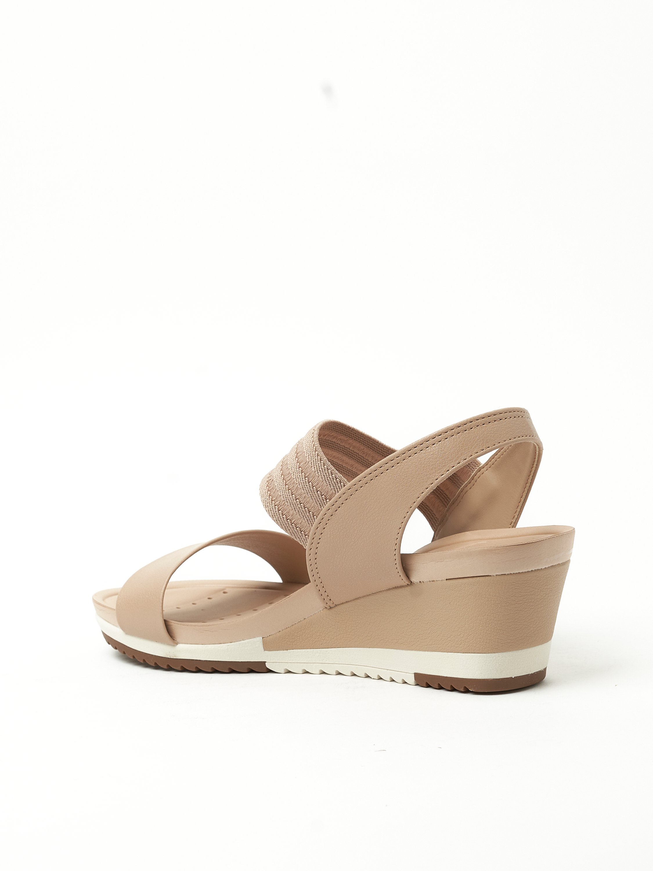 Beige Wedge Sandals