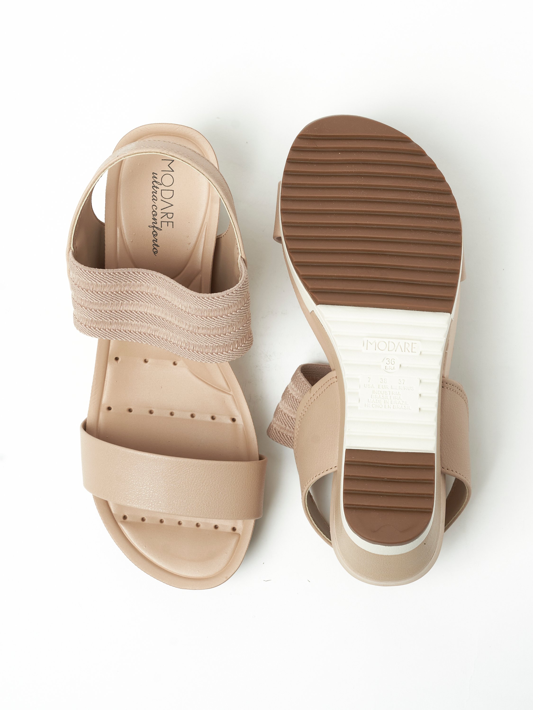 Beige Wedge Sandals