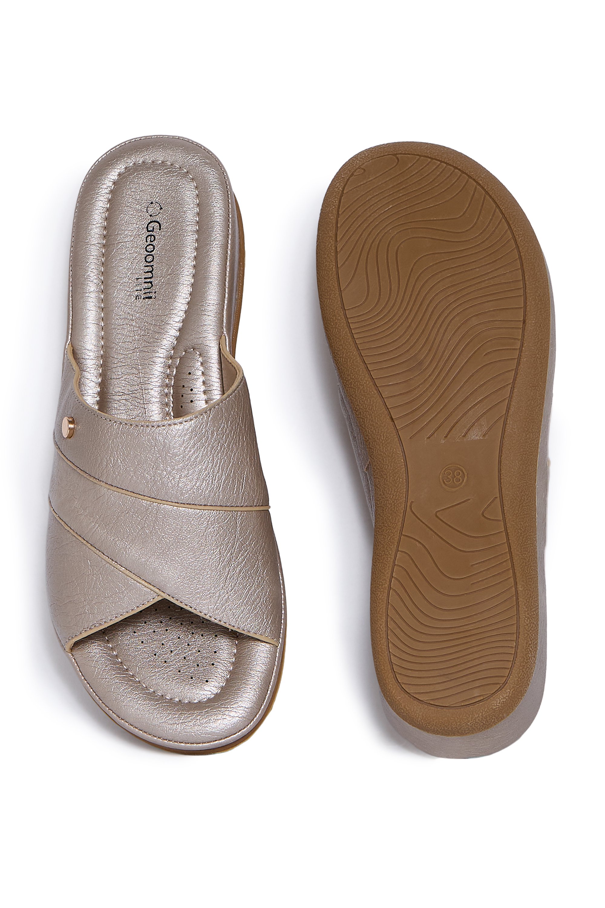 Golden Comfort Slide Sandals