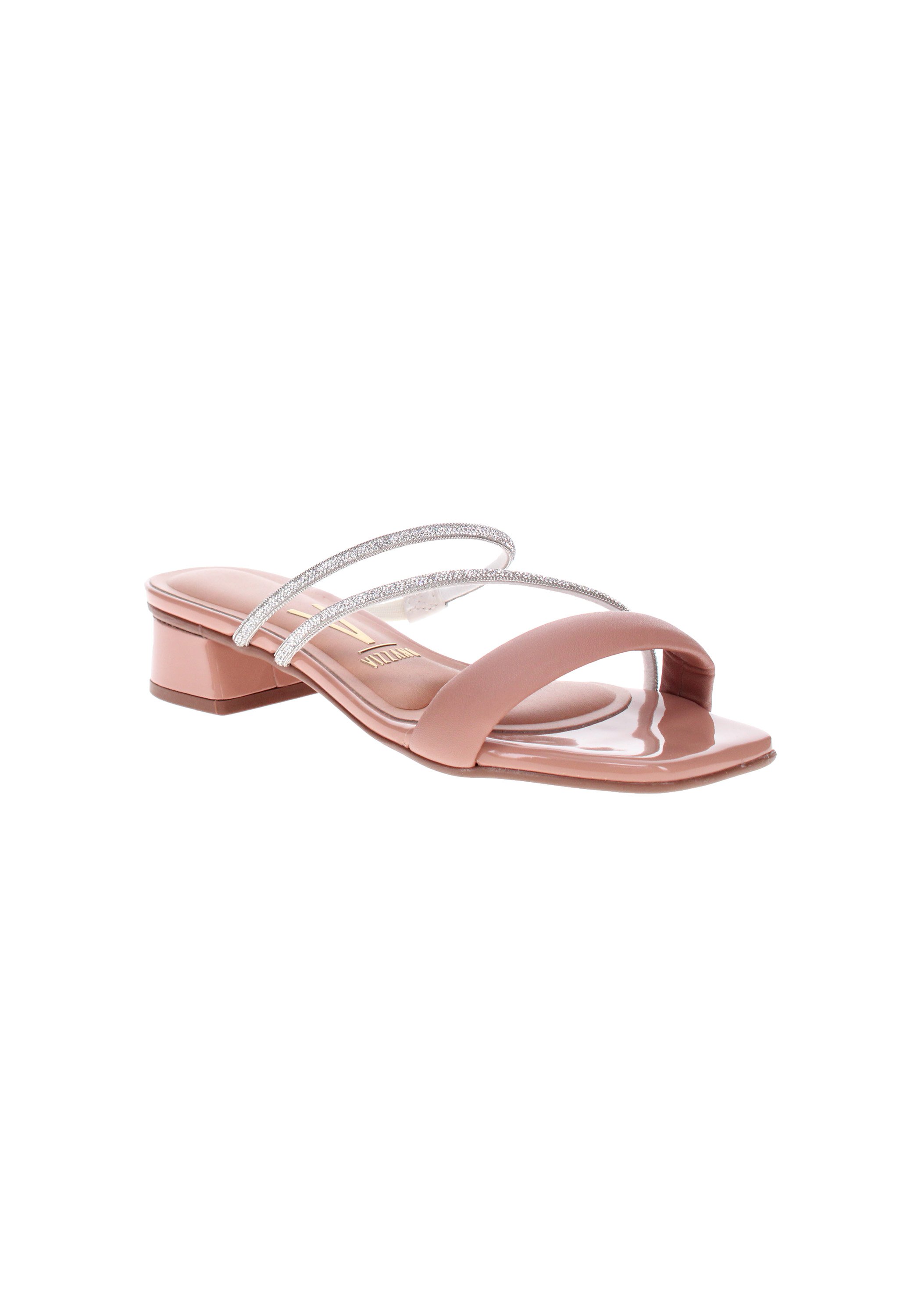 Peach Low Heel Sandals