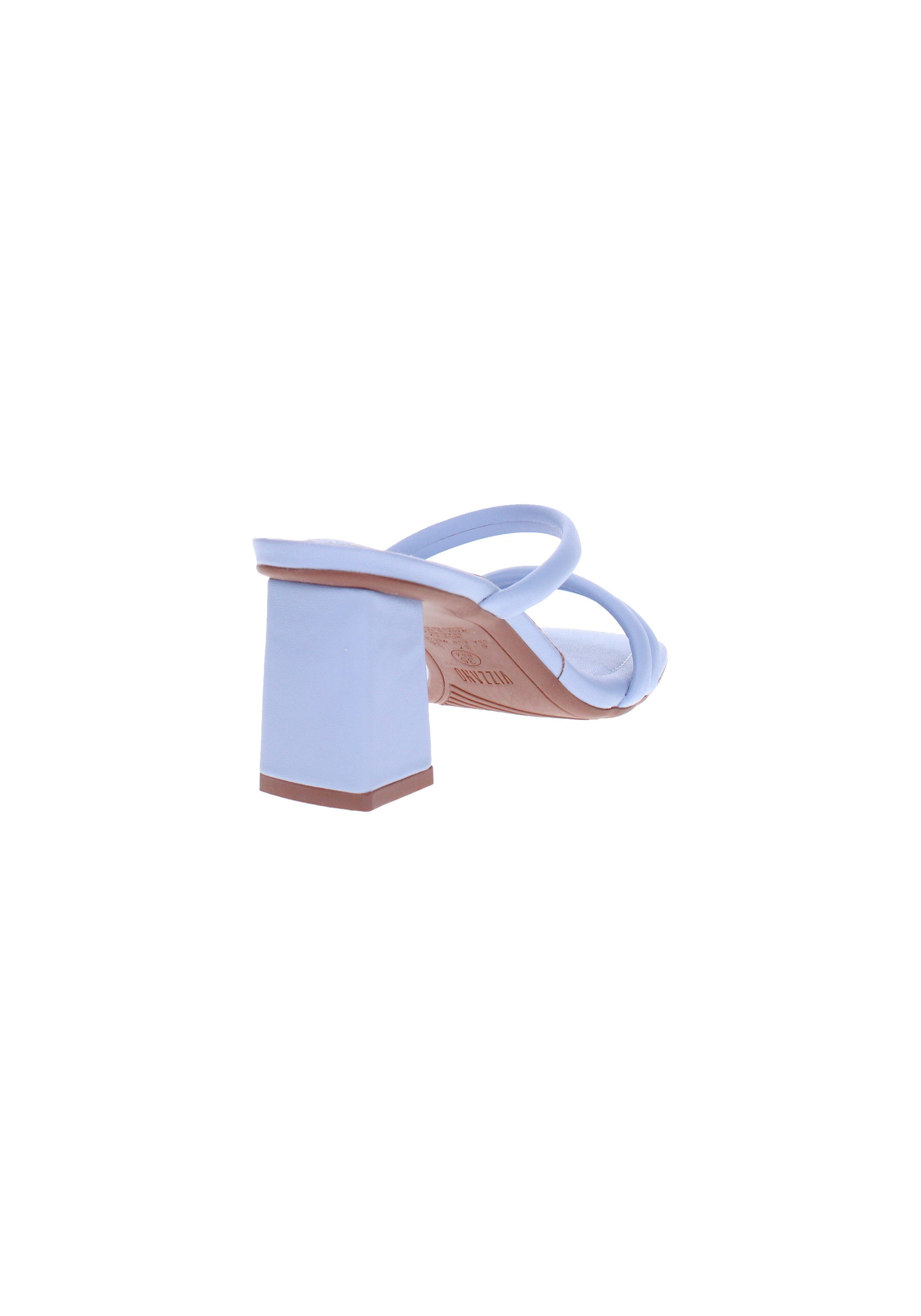 Blue Mid Heel Sandals