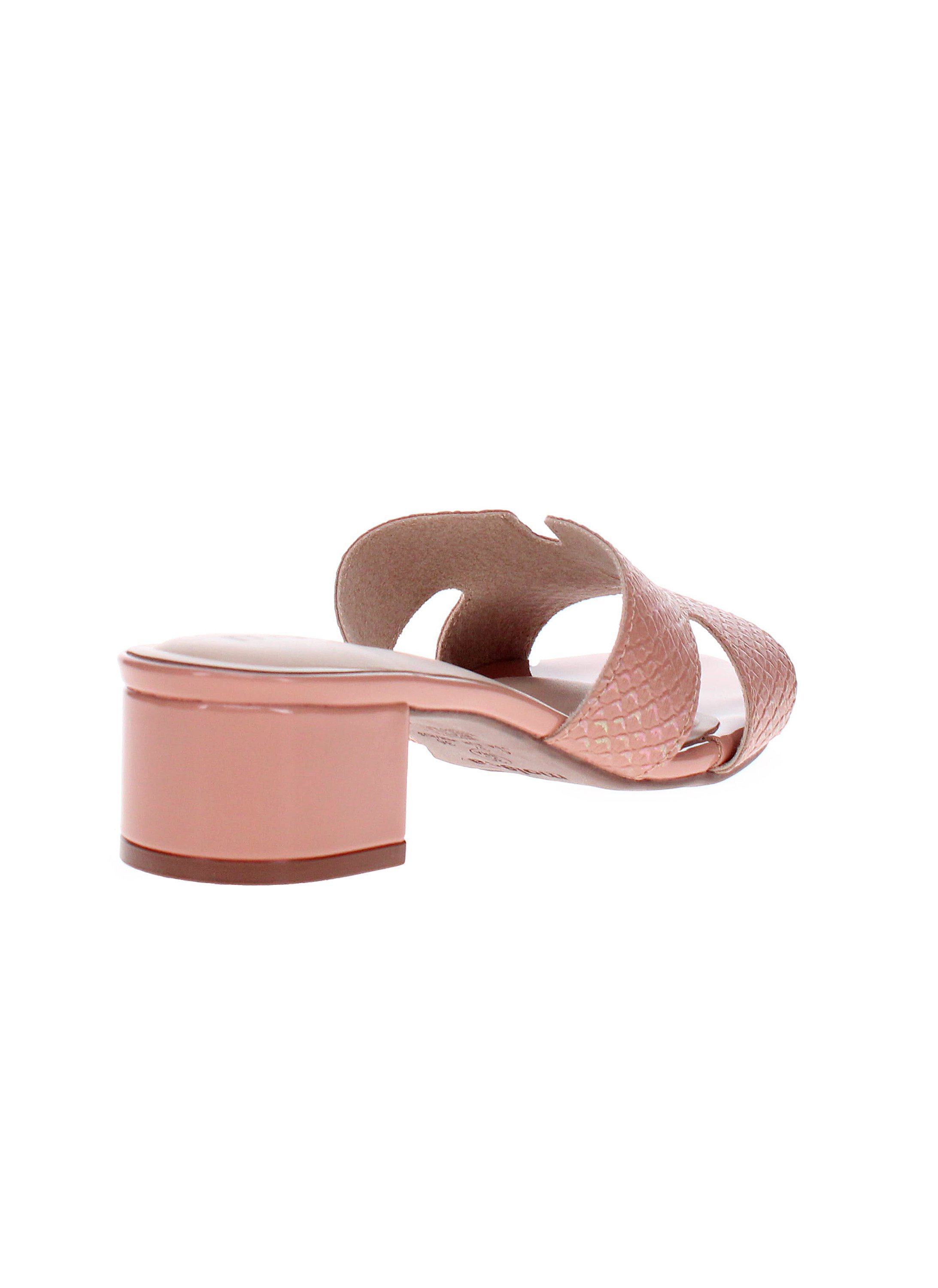 Pink Low Heel Sandals