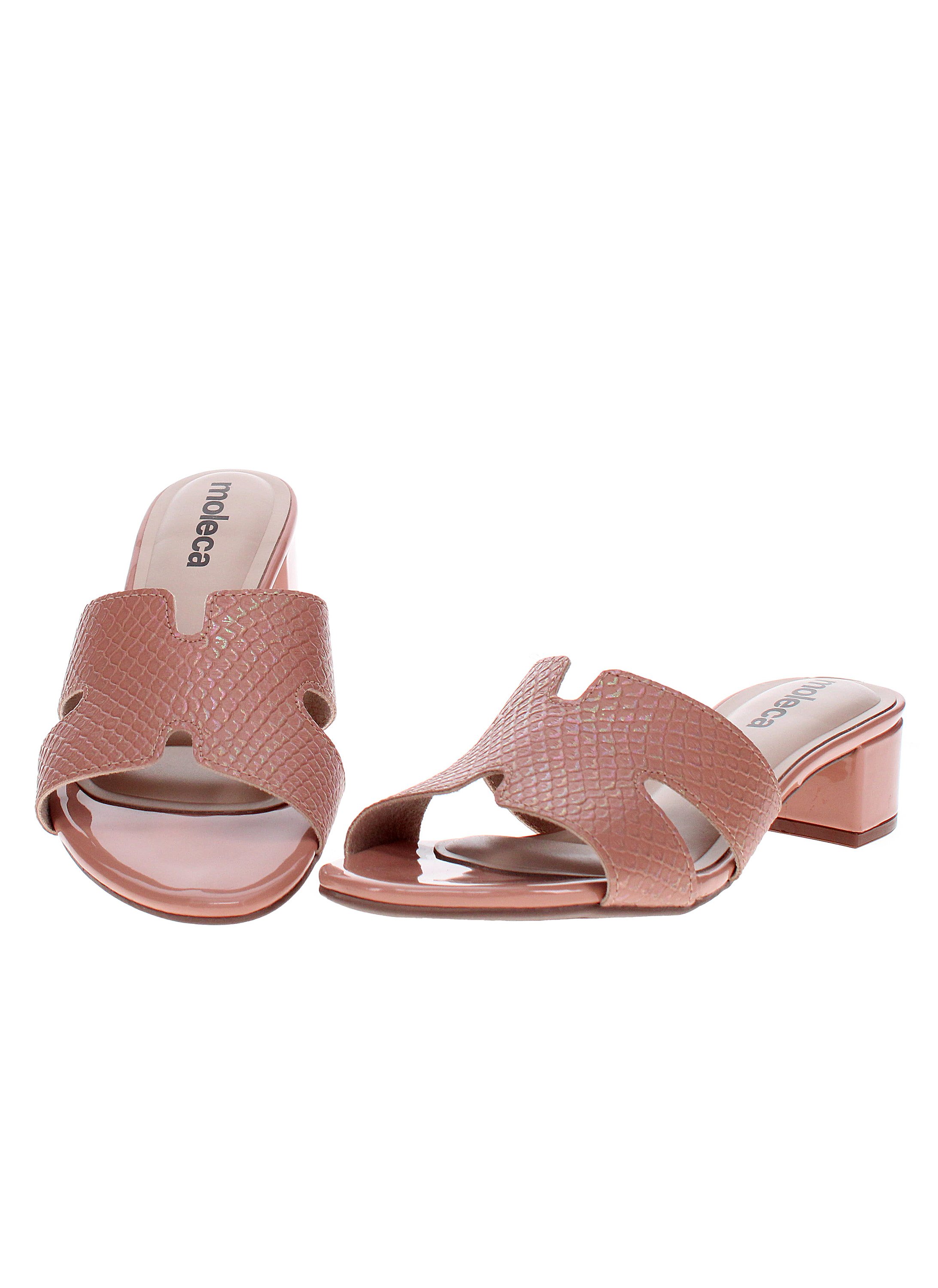 Pink Low Heel Sandals