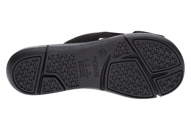 Black Comfort Flat Sandals