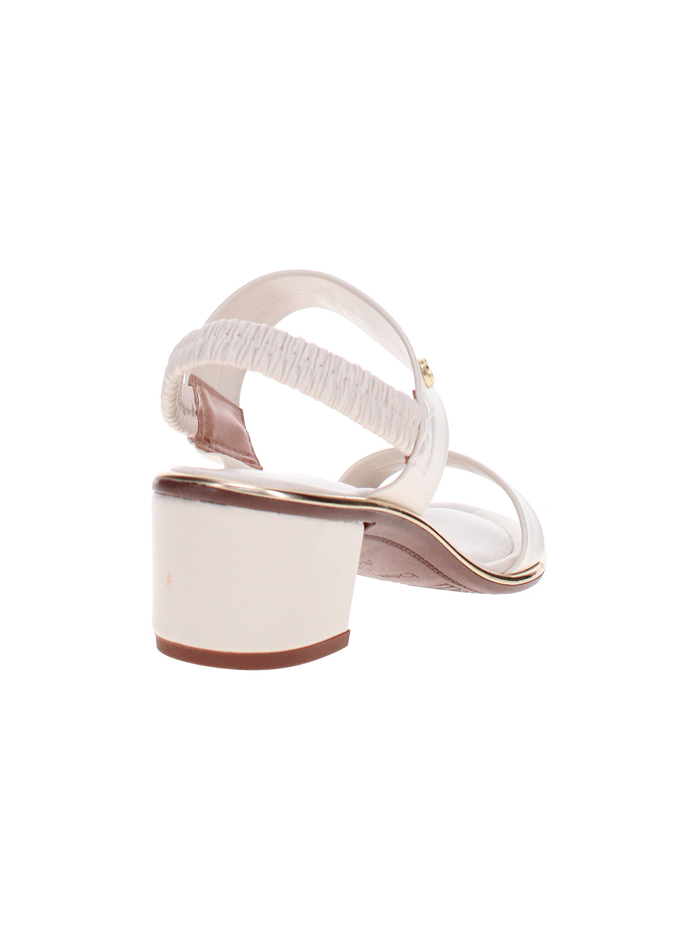 Beige Mid Heel Sandals