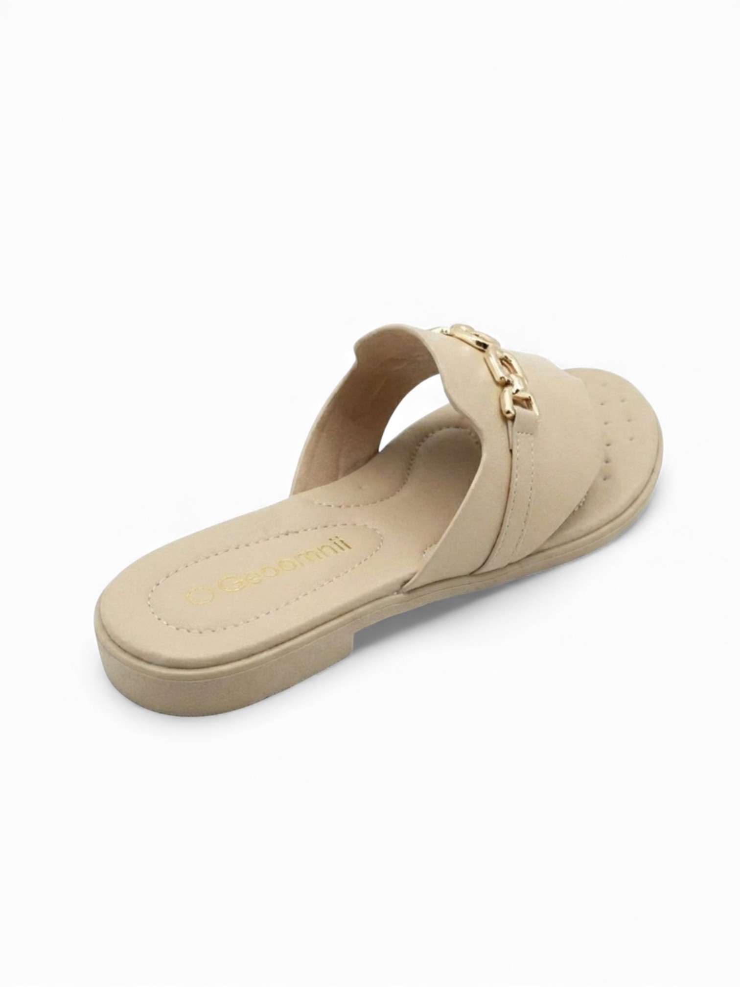 Beige Comfort Flat Sandals