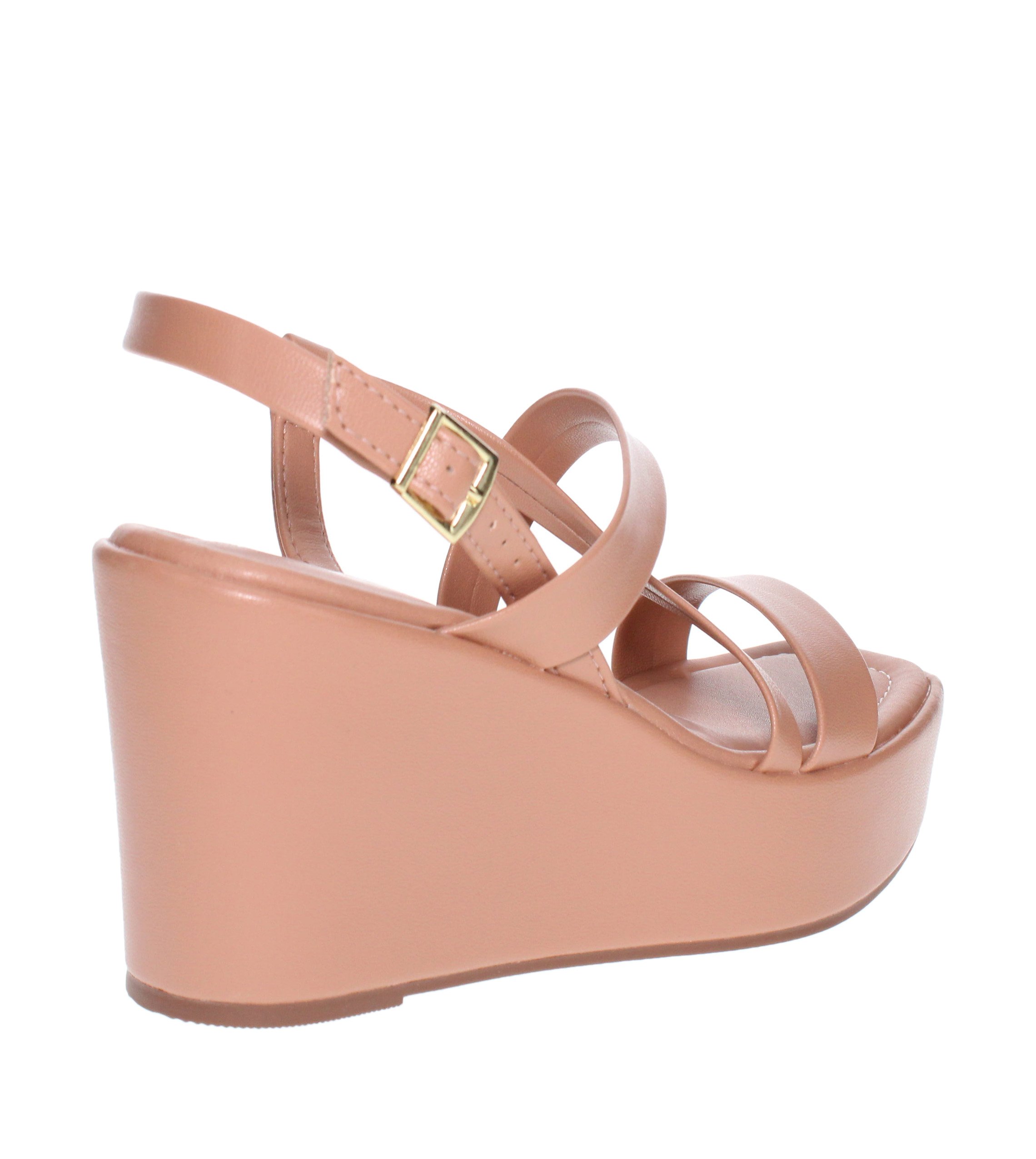 Beige Wedge Sandals Stylish