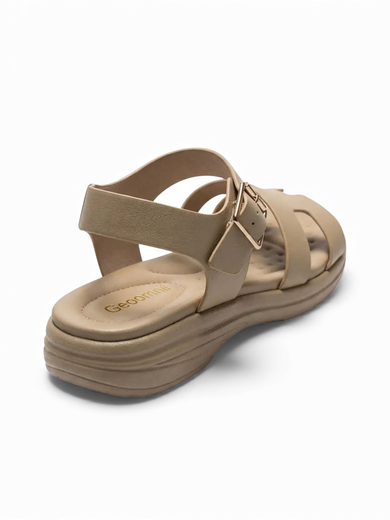 Beige Flat Comfort Sandals