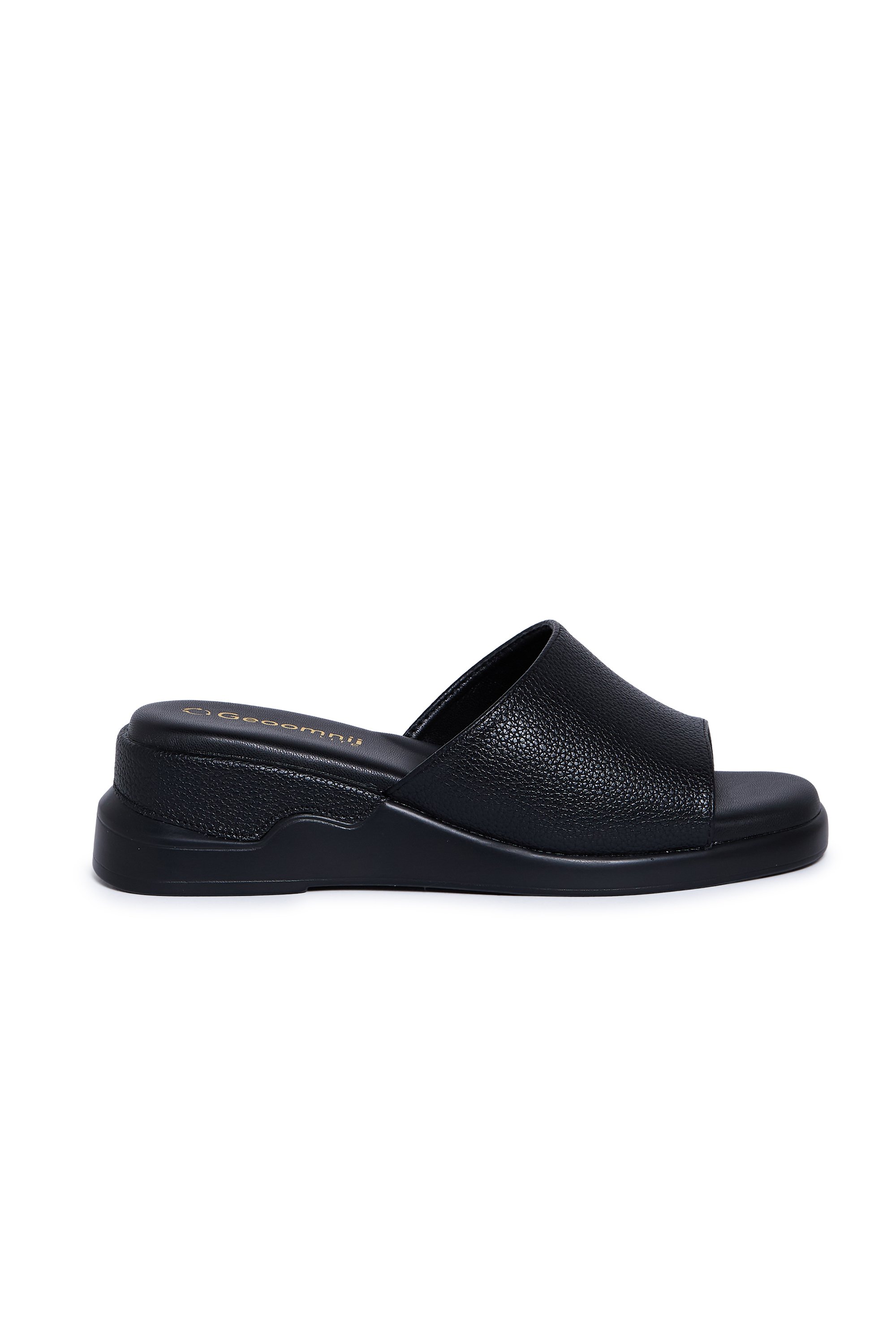 Black Flat Comfort Slides