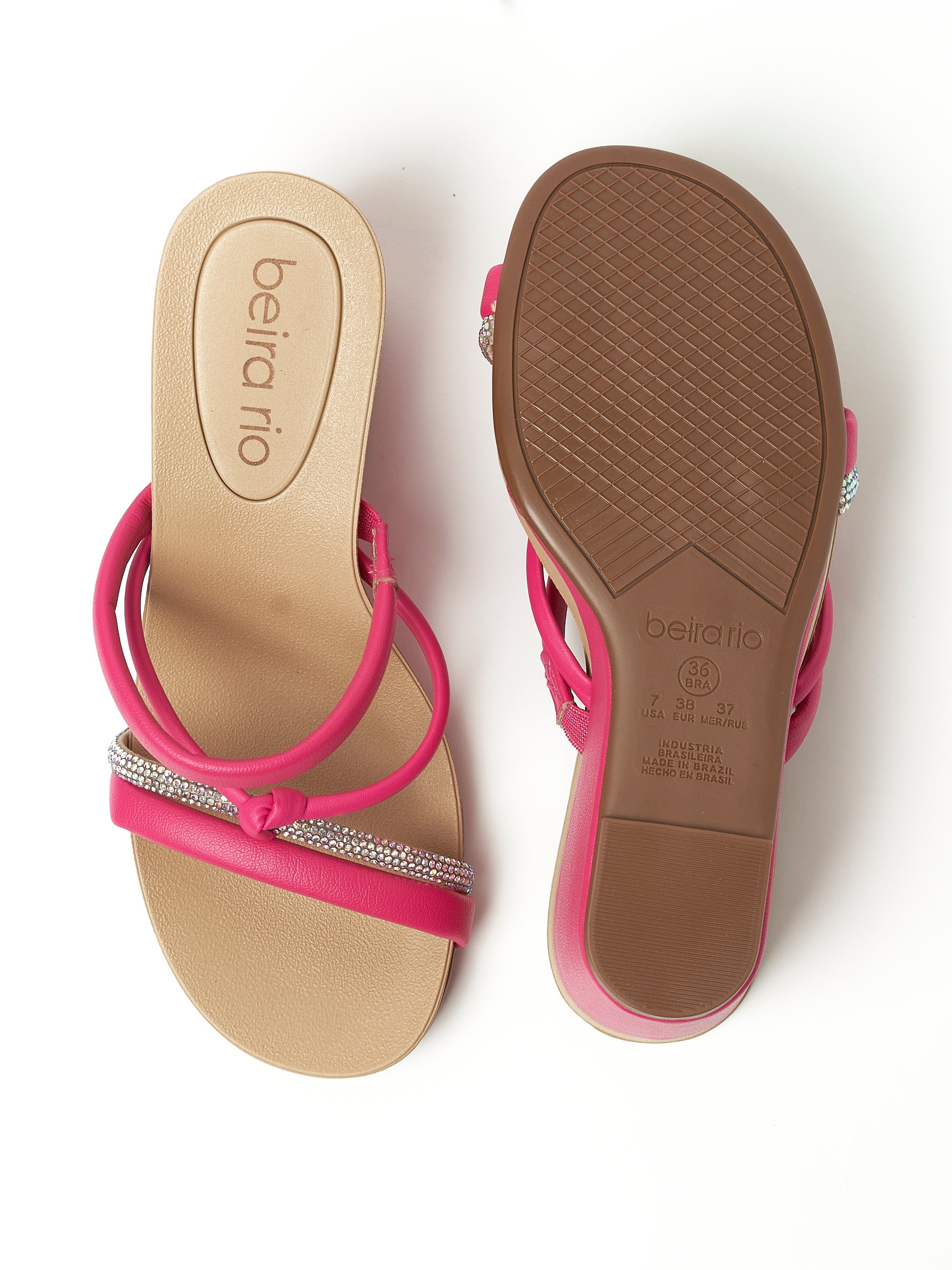 Pink Wedge Sandals