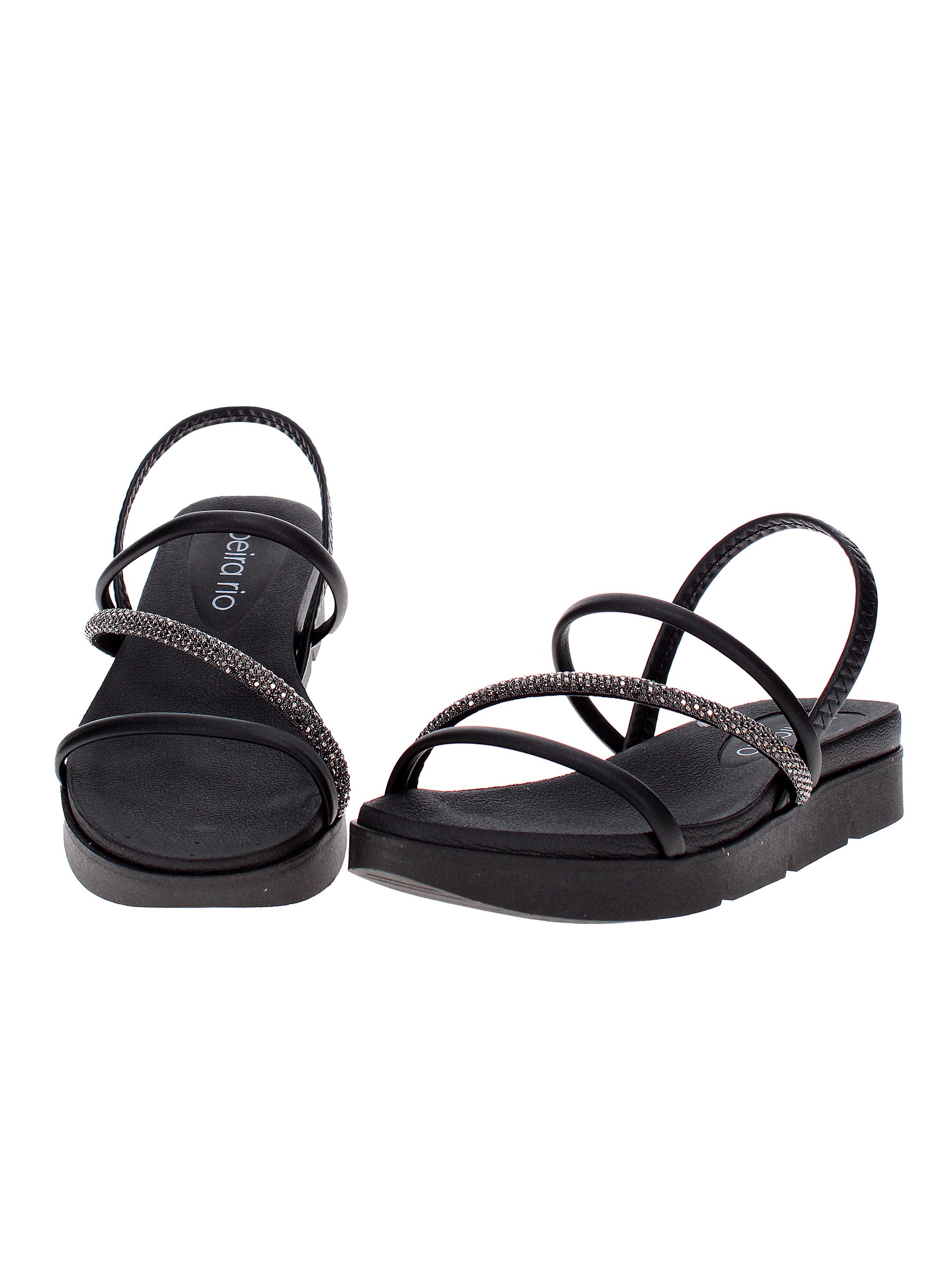Black Embellished Sandals
