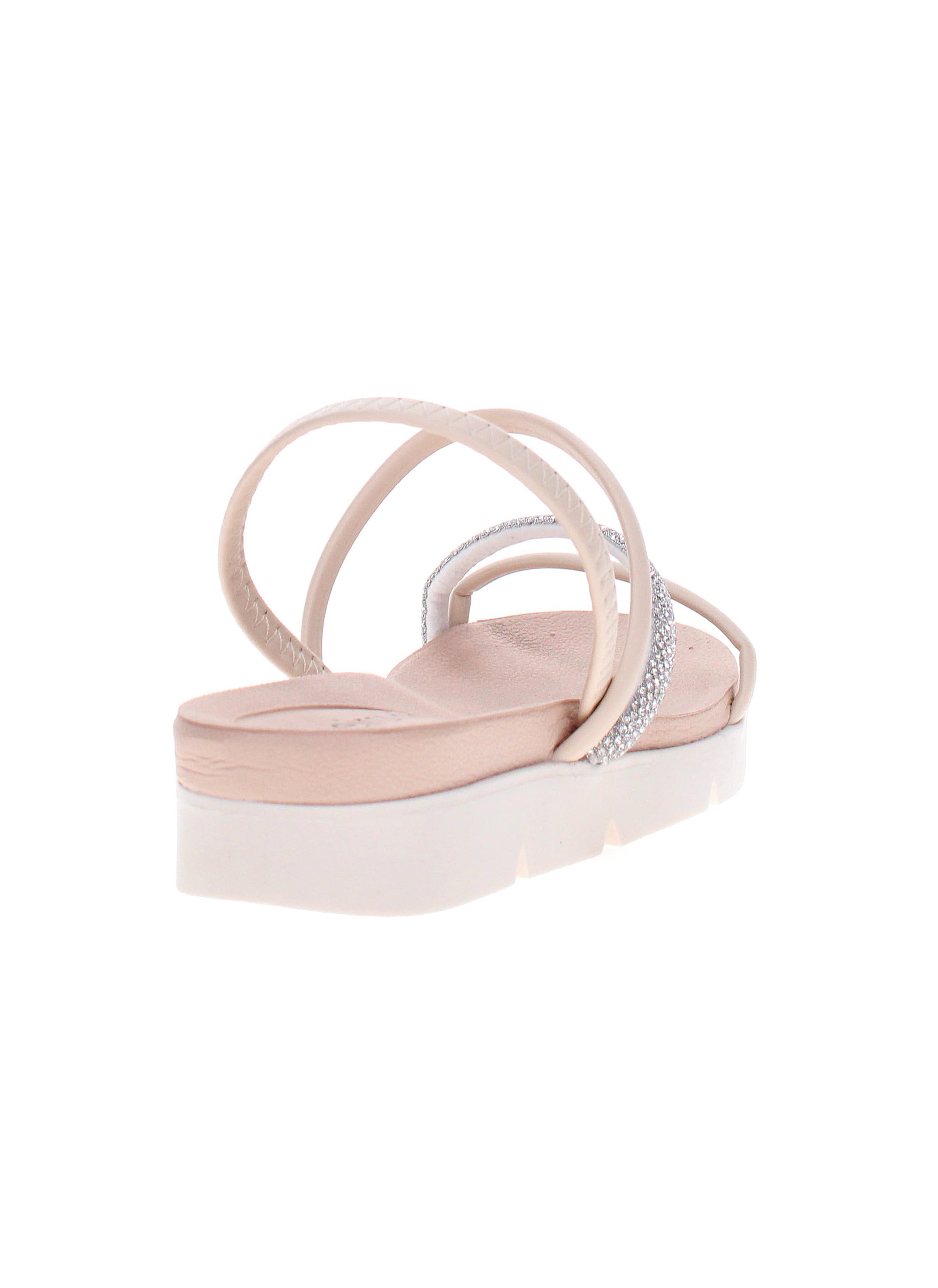 Cream Embellished Sandals