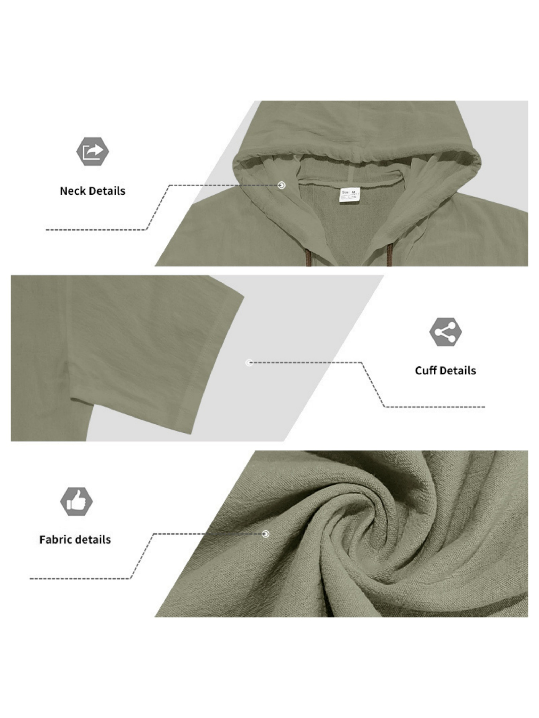 Men Green Relaxed Fit Trousers and Hooded Shirt Set