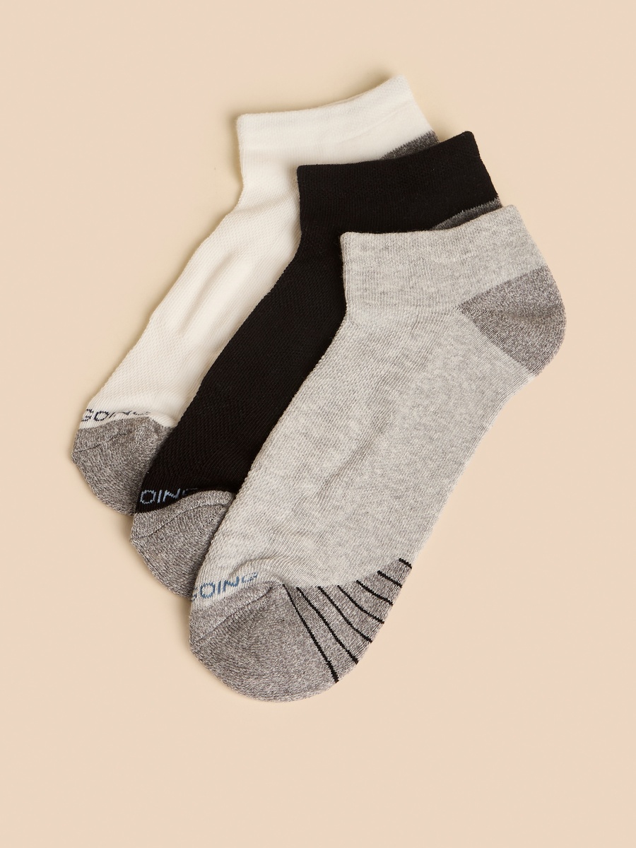 Pack of 3 - Printed Half Terry Ankle Length Socks
