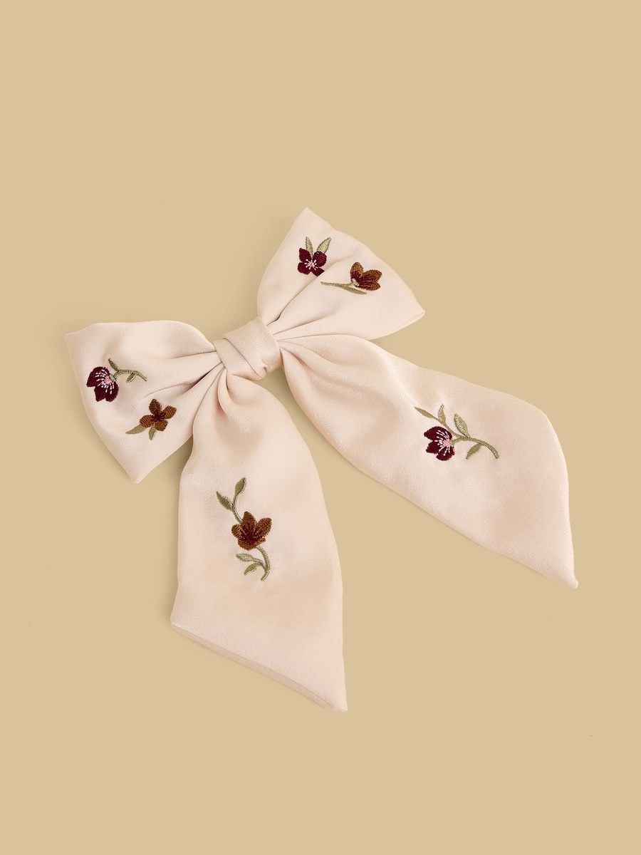 Bow Accent Barrette Hair Clip