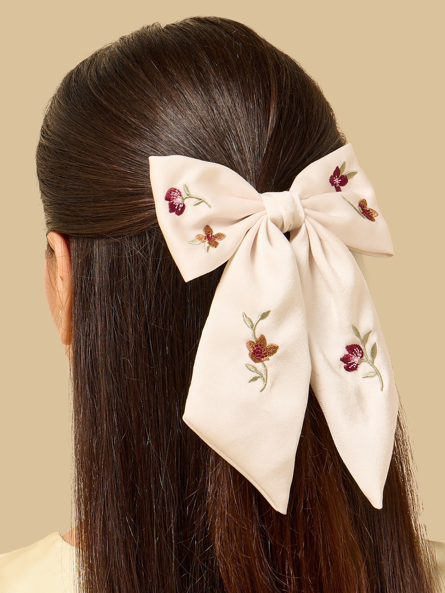 Bow Accent Barrette Hair Clip