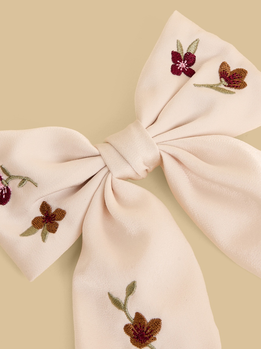 Bow Accent Barrette Hair Clip