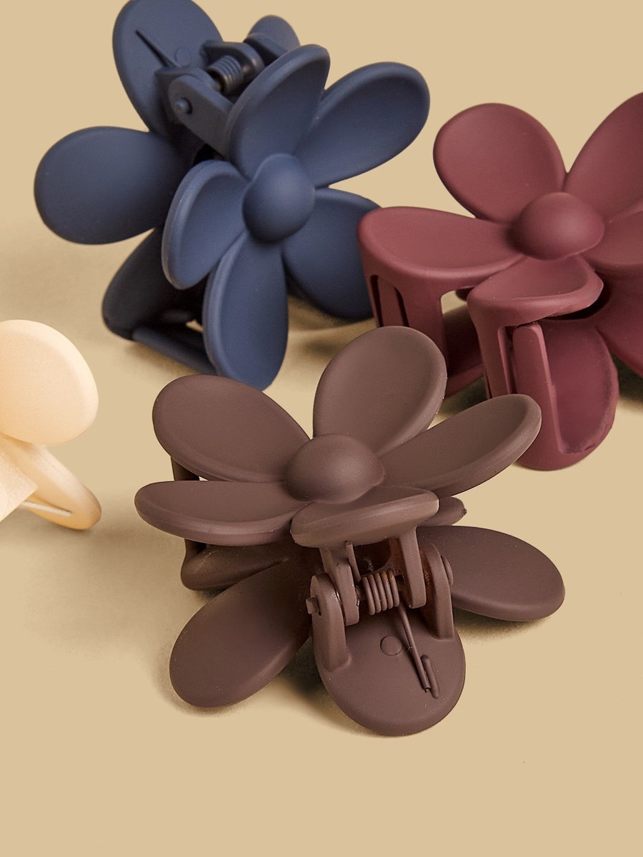 Pack of 4 - Floral Hair Clamp