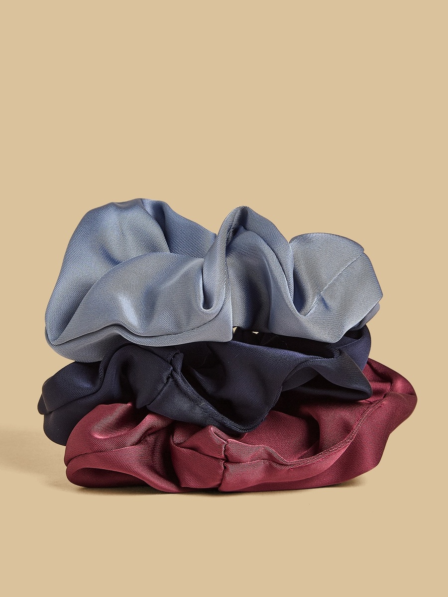 Pack of 3 - Plain Hair Scrunchie