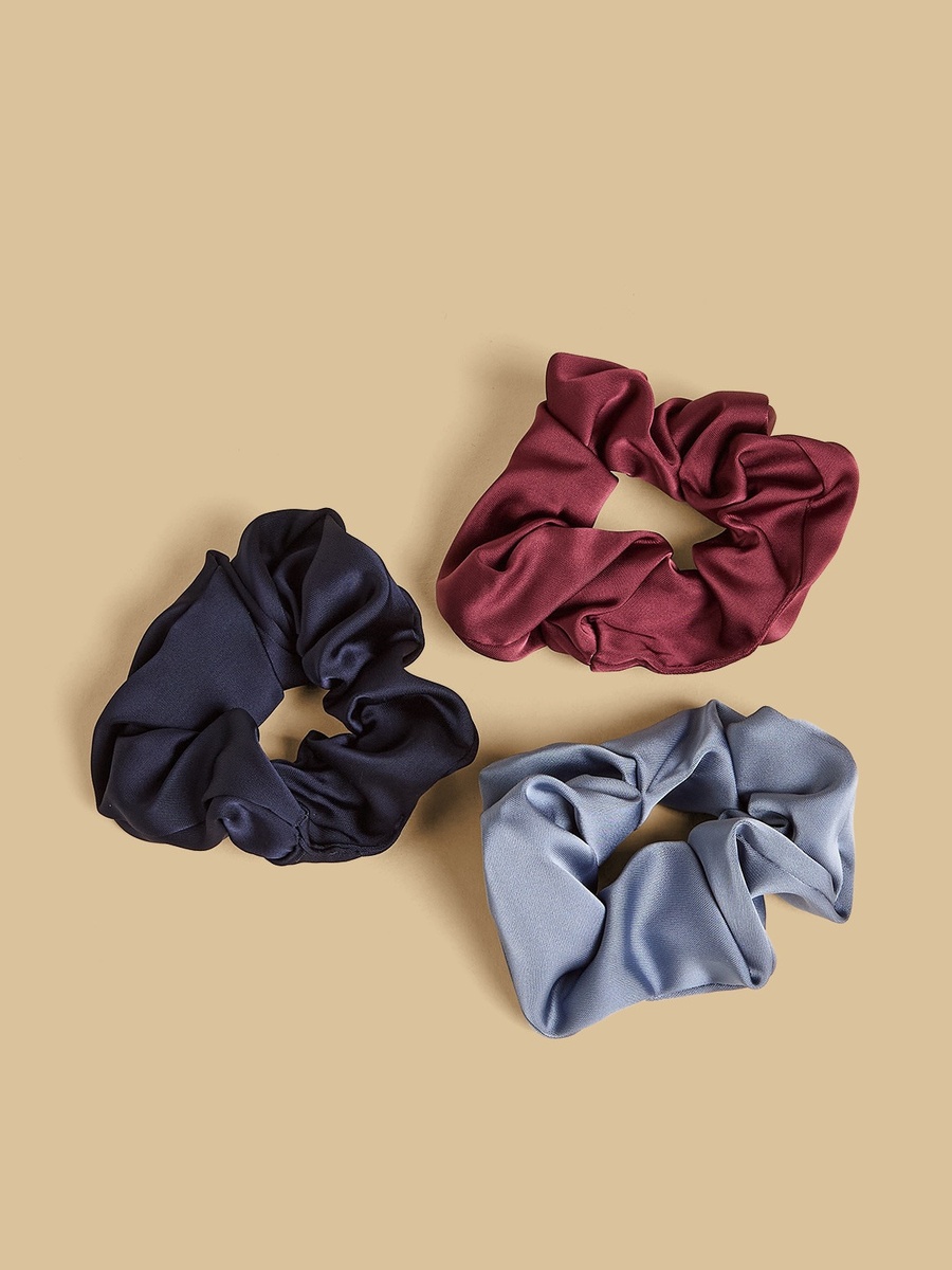 Pack of 3 - Plain Hair Scrunchie
