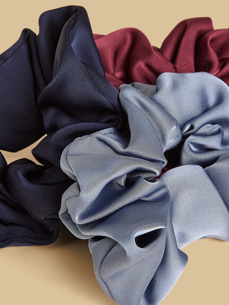 Pack of 3 - Plain Hair Scrunchie