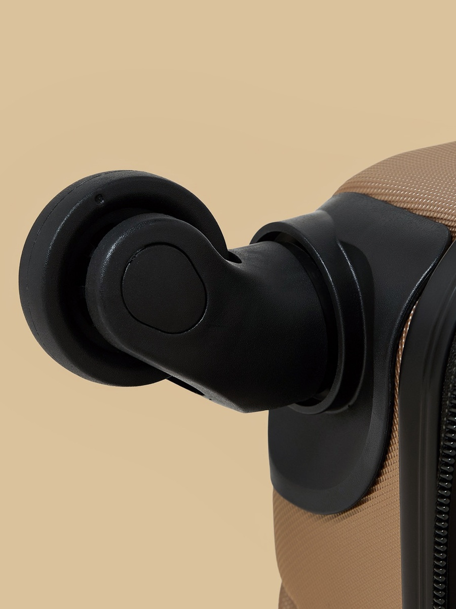 Textured 4-Wheel Hardcase Trolley Bag with Retractable Handle