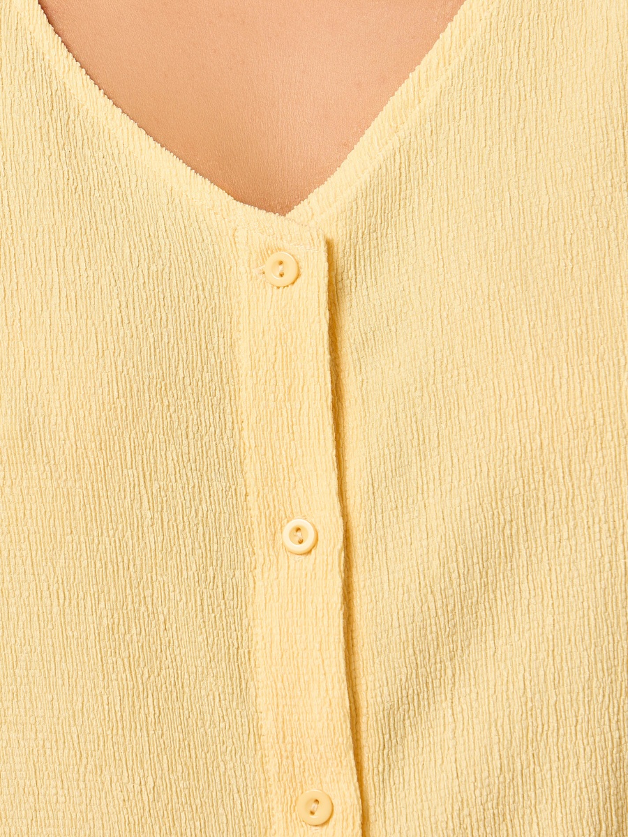 Textured V-Neck Top