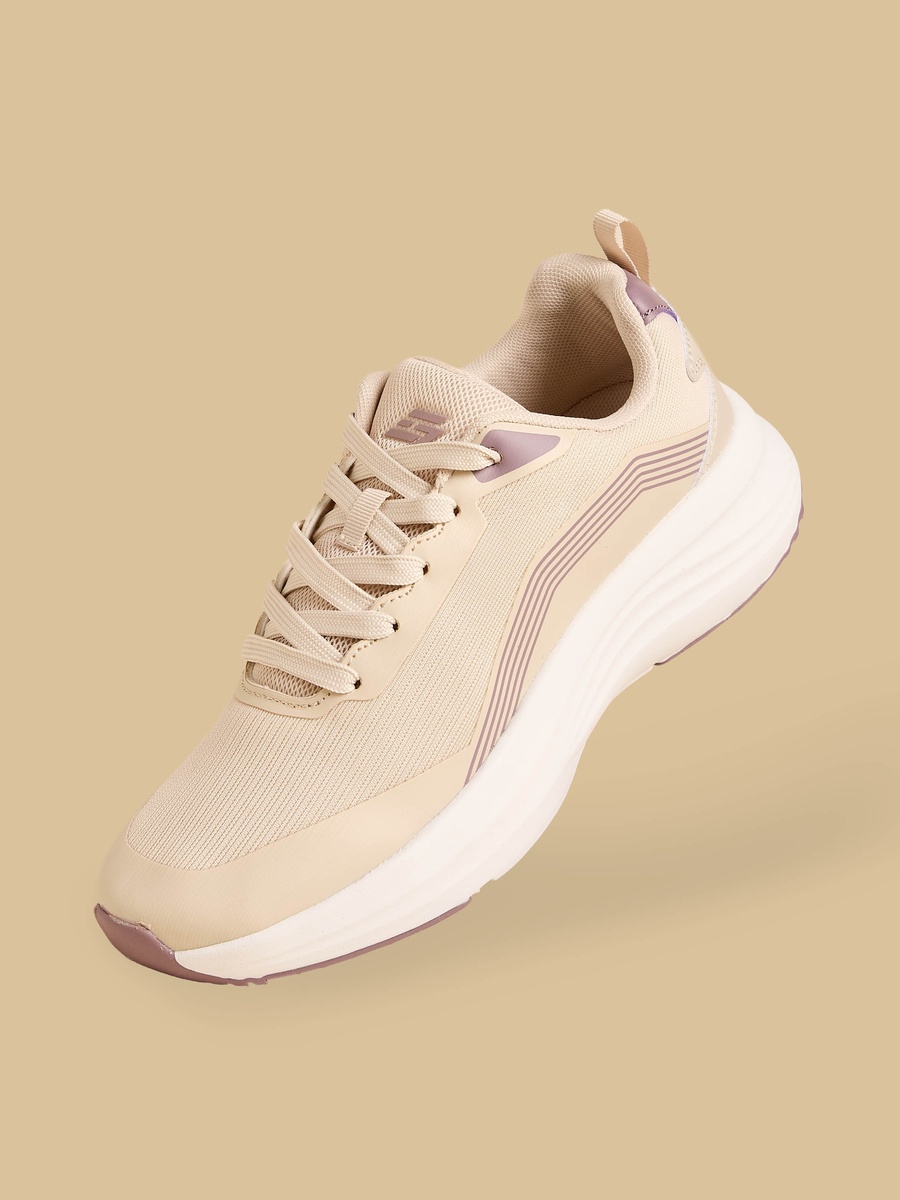 Textured Lace-Up Sports Shoes