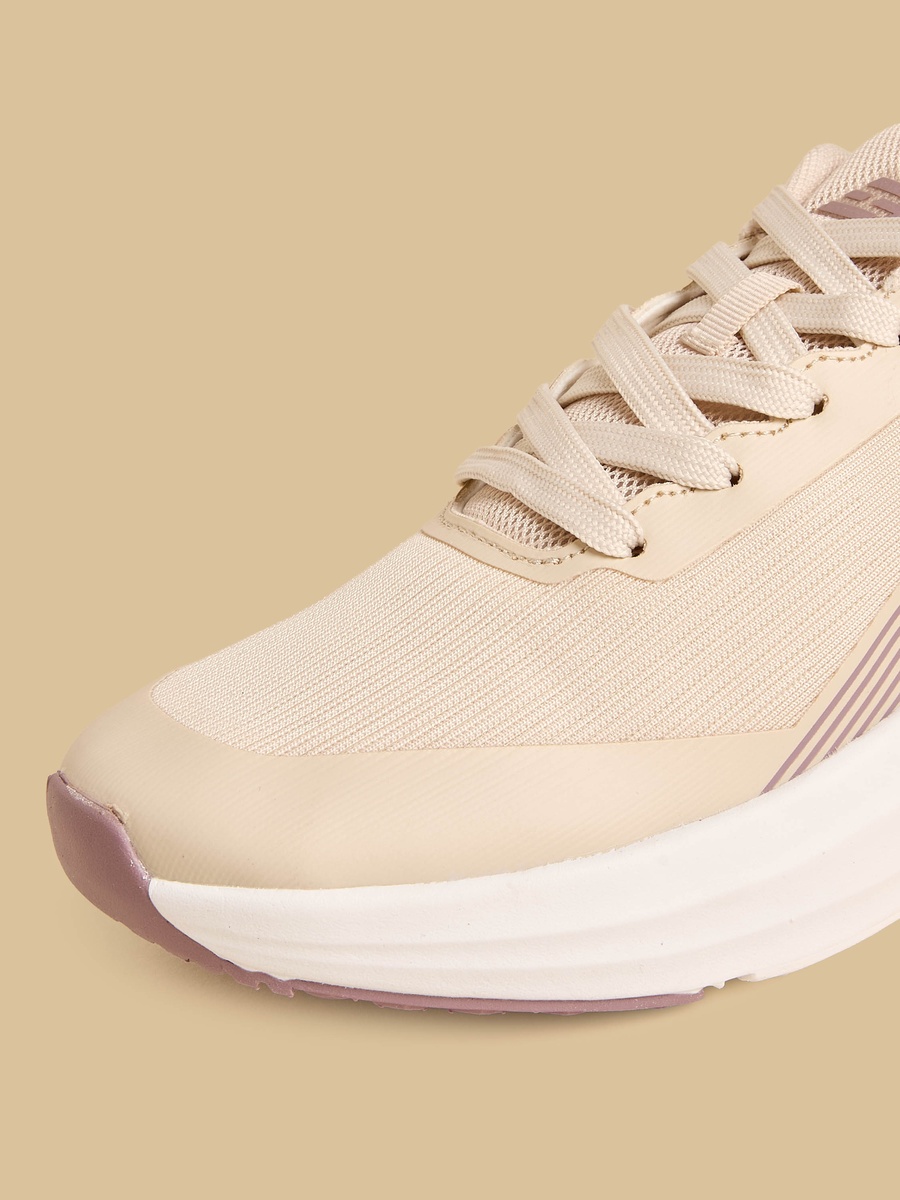 Textured Lace-Up Sports Shoes