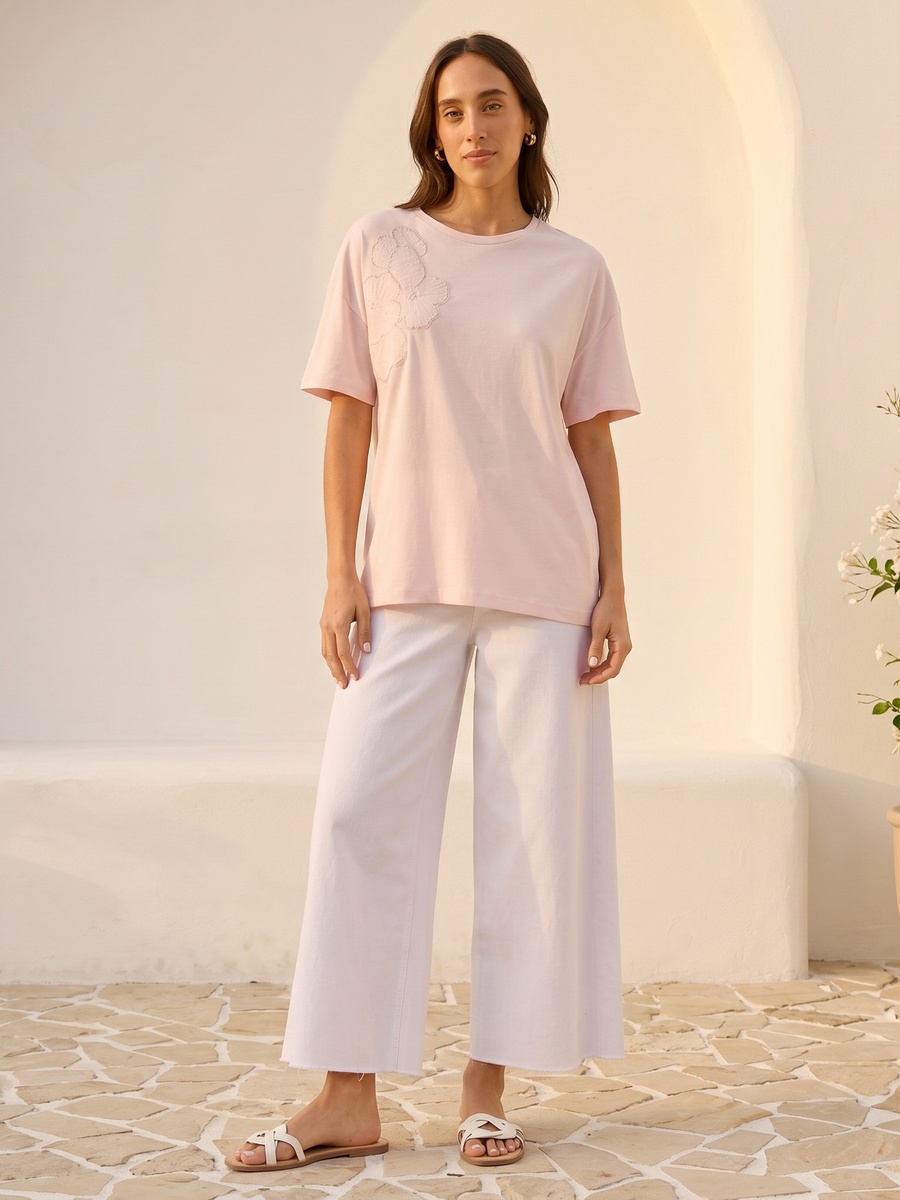 Floral Applique T-Shirt