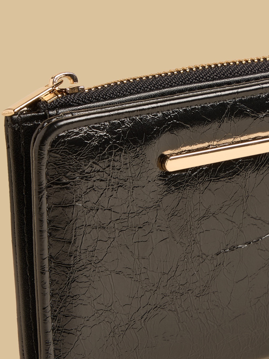 Textured Bi-Fold Wallet