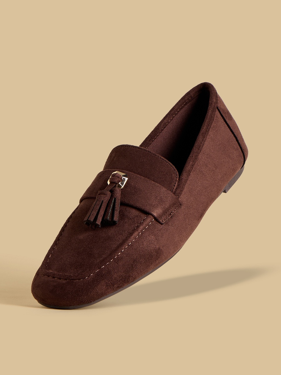 Tassel Accent Slip-On Loafers