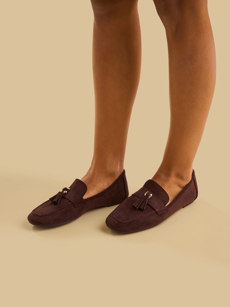 Tassel Accent Slip-On Loafers