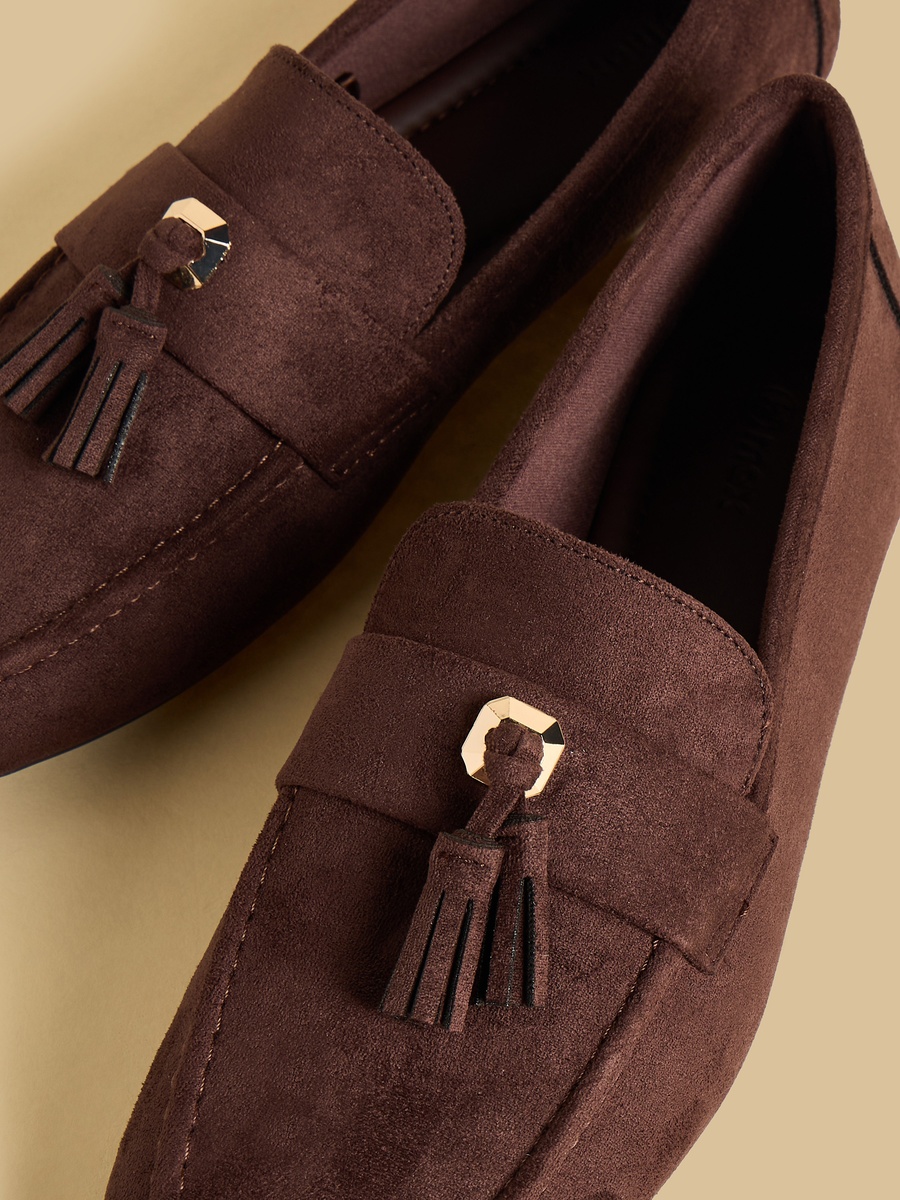 Tassel Accent Slip-On Loafers