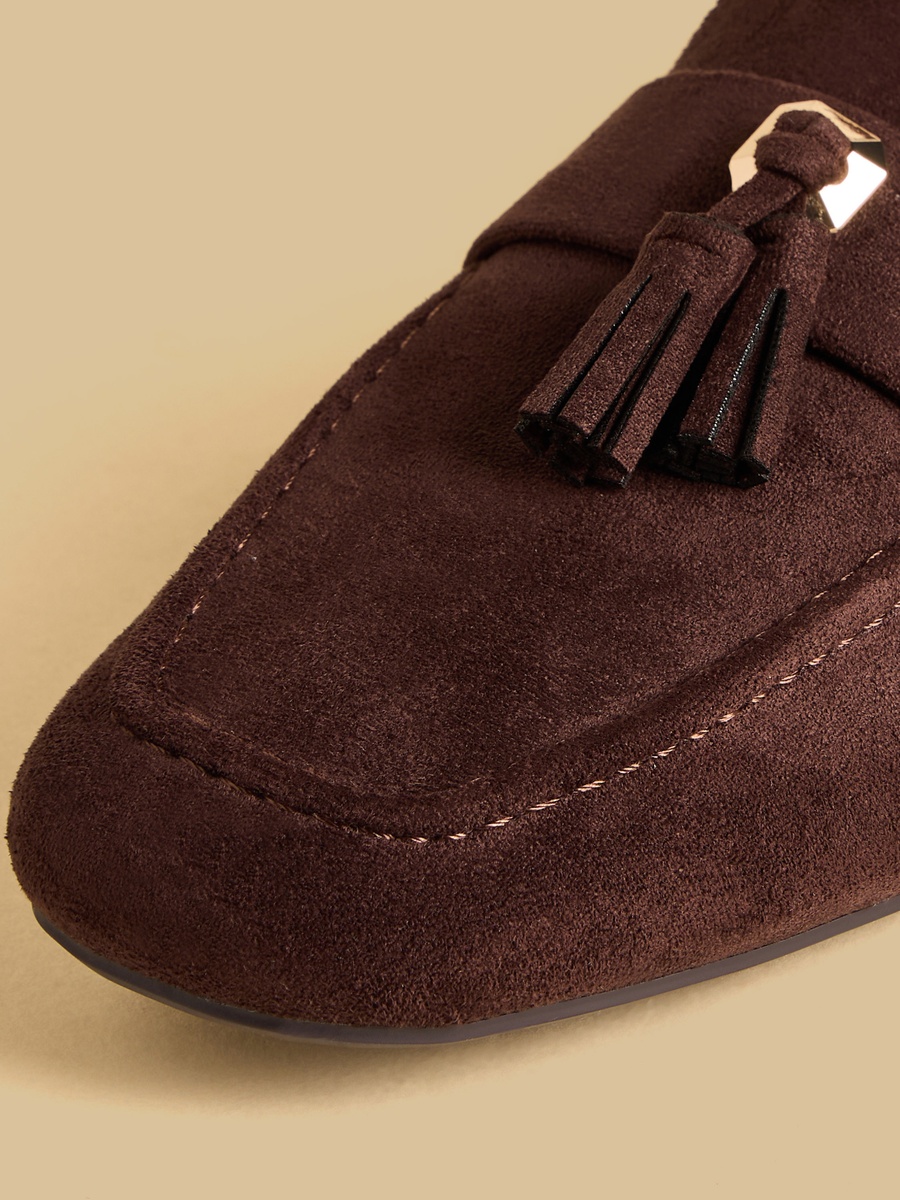 Tassel Accent Slip-On Loafers