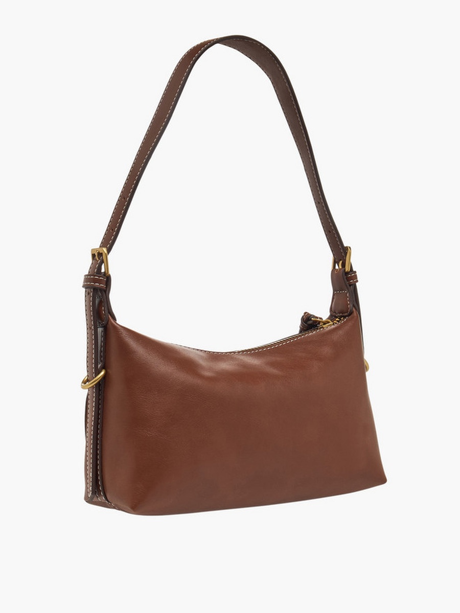 Pocket Detail Shoulder Bag with Zip Closure