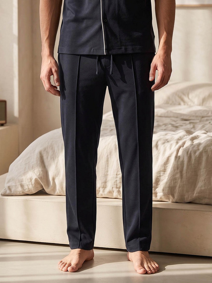 Cotton Piping Detail Button Front Nightwear Set