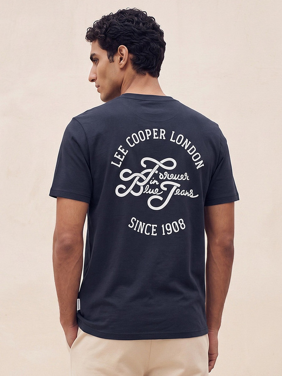 Regular Fit Crew Neck Short Sleeves Logo Print T-Shirt