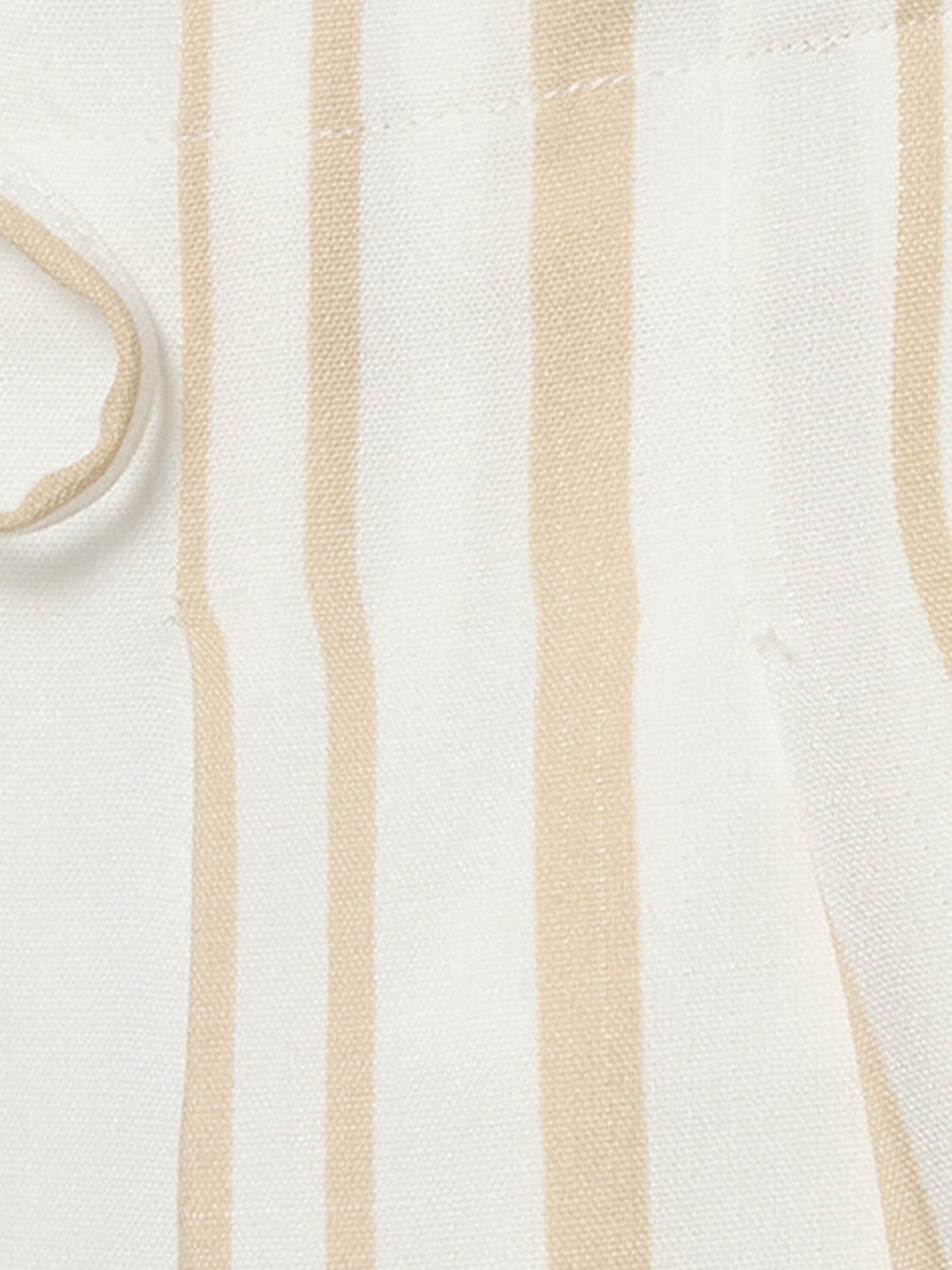 Wide Leg Striped Trousers