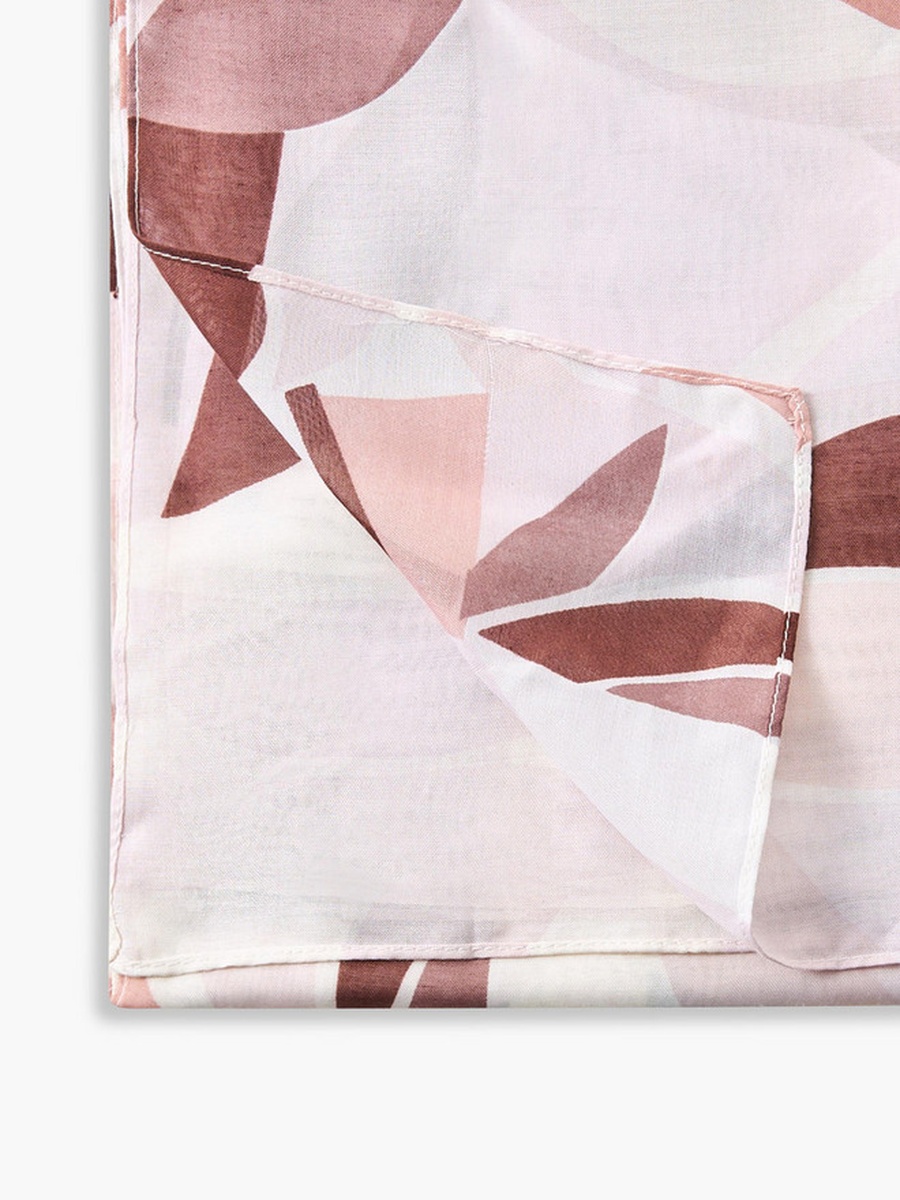 Abstract Printed Square Scarf