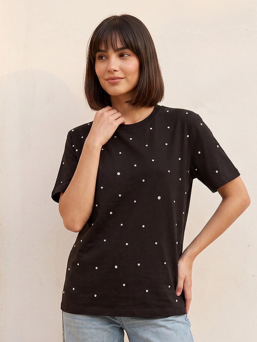 T-Shirt with Embellishment