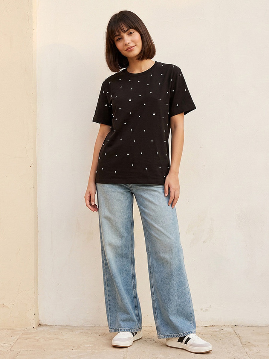 T-Shirt with Embellishment