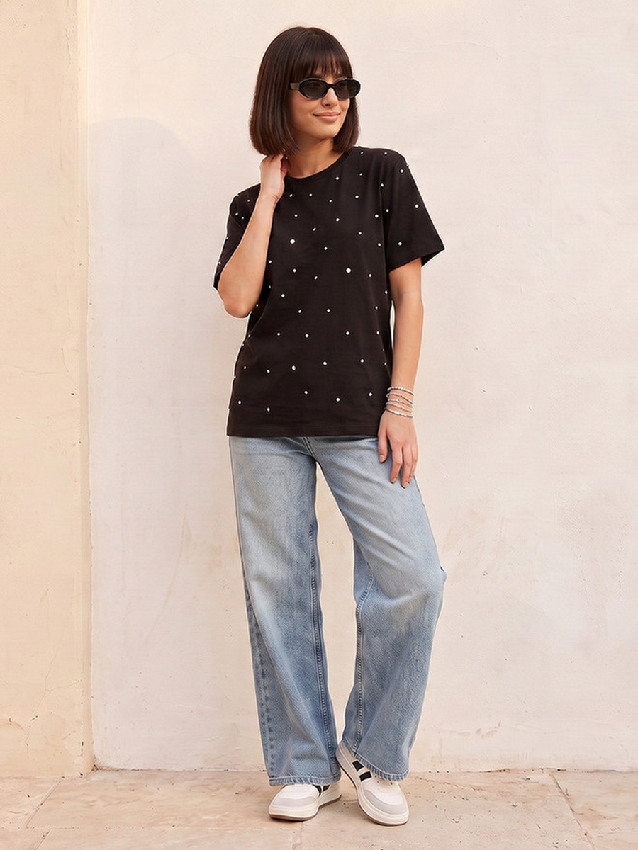 T-Shirt with Embellishment