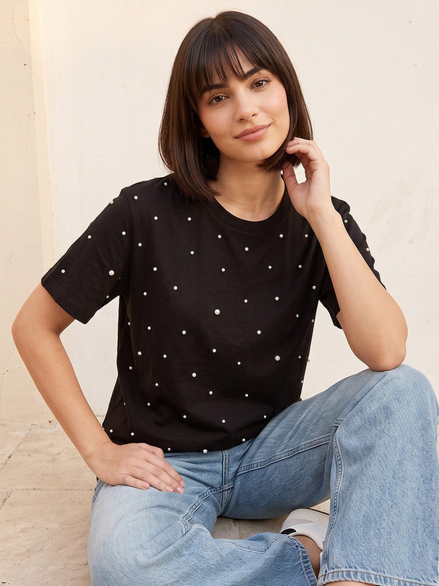 T-Shirt with Embellishment