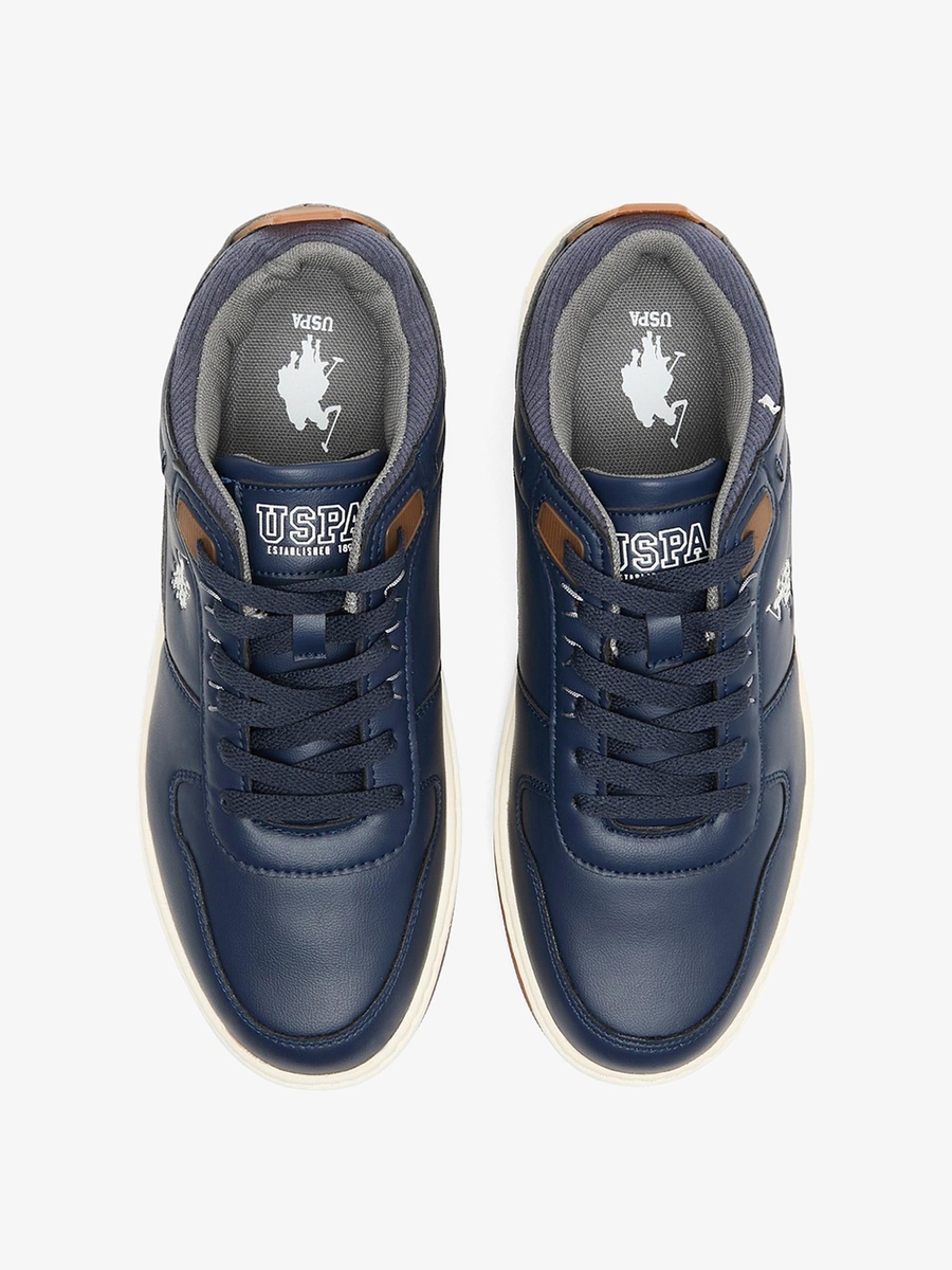 Alexander Blue Regular Classic Fit Low Top Sports Sneakers