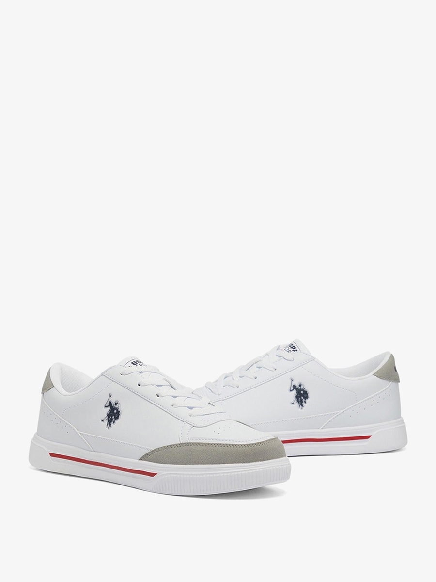 Oligar White Classic Fit Low Top Sports Sneakers