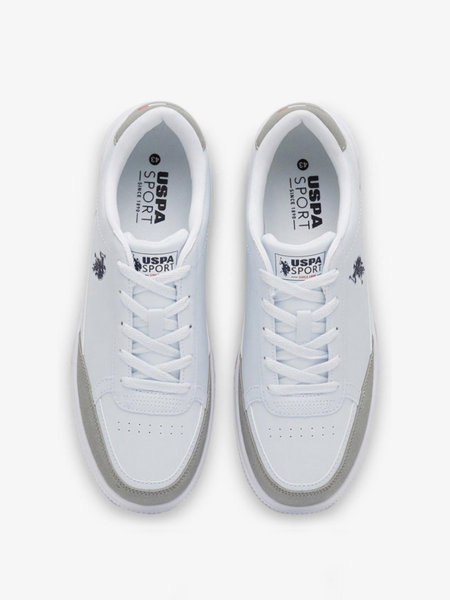 Oligar White Classic Fit Low Top Sports Sneakers